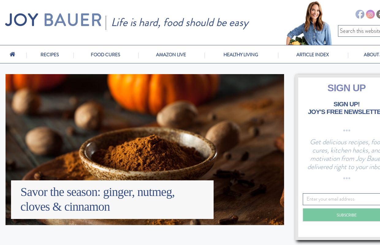 Joy Bauer Official Site - Health and Wellness Expertise You Can Trust