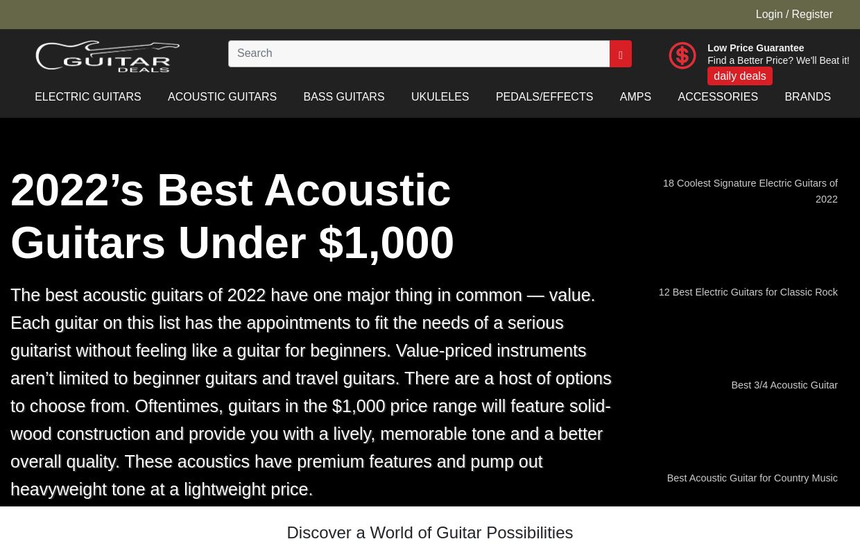  Guitar Deals 