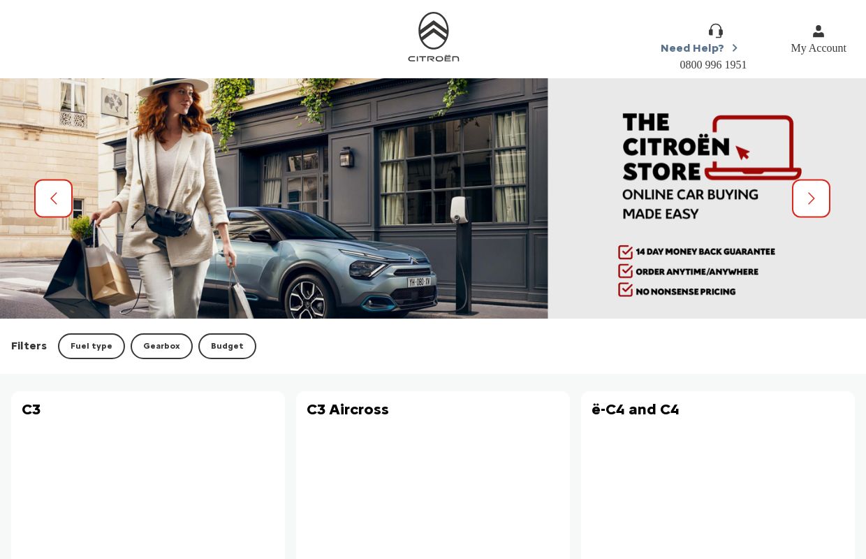 Citroën Store | New vehicle financing solutions online