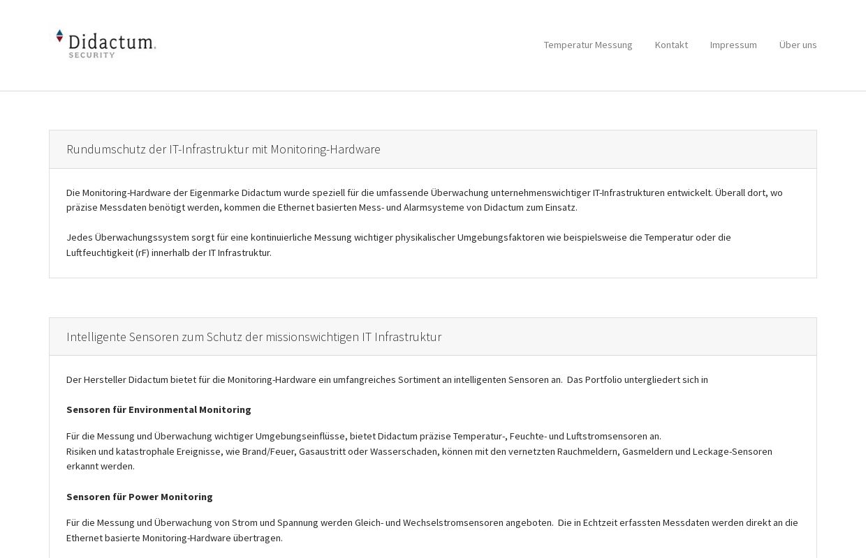 Rundumschutz der IT Infrastruktur mit Monitoring-Hardware