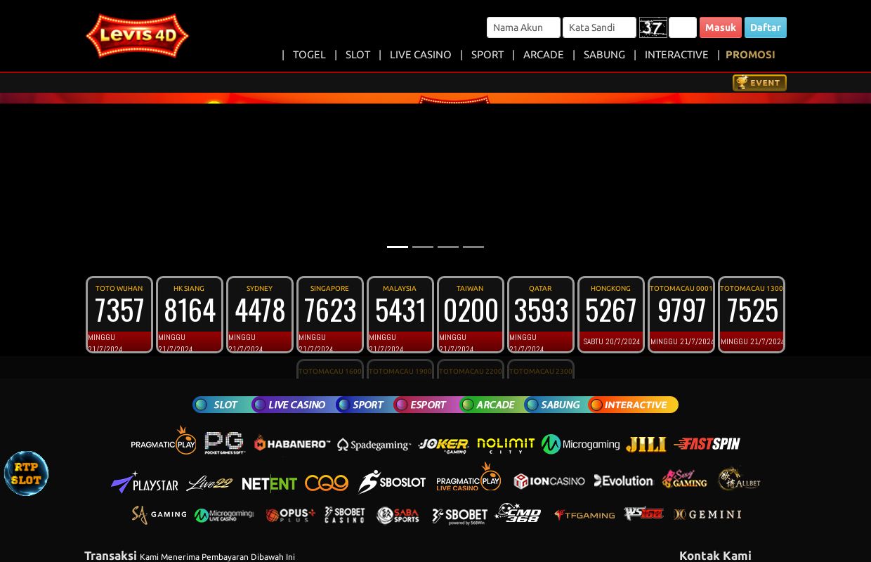 LEVIS4D ~ SITUS GAME ONLINE FAVORITE WINRATE TERTINGGI