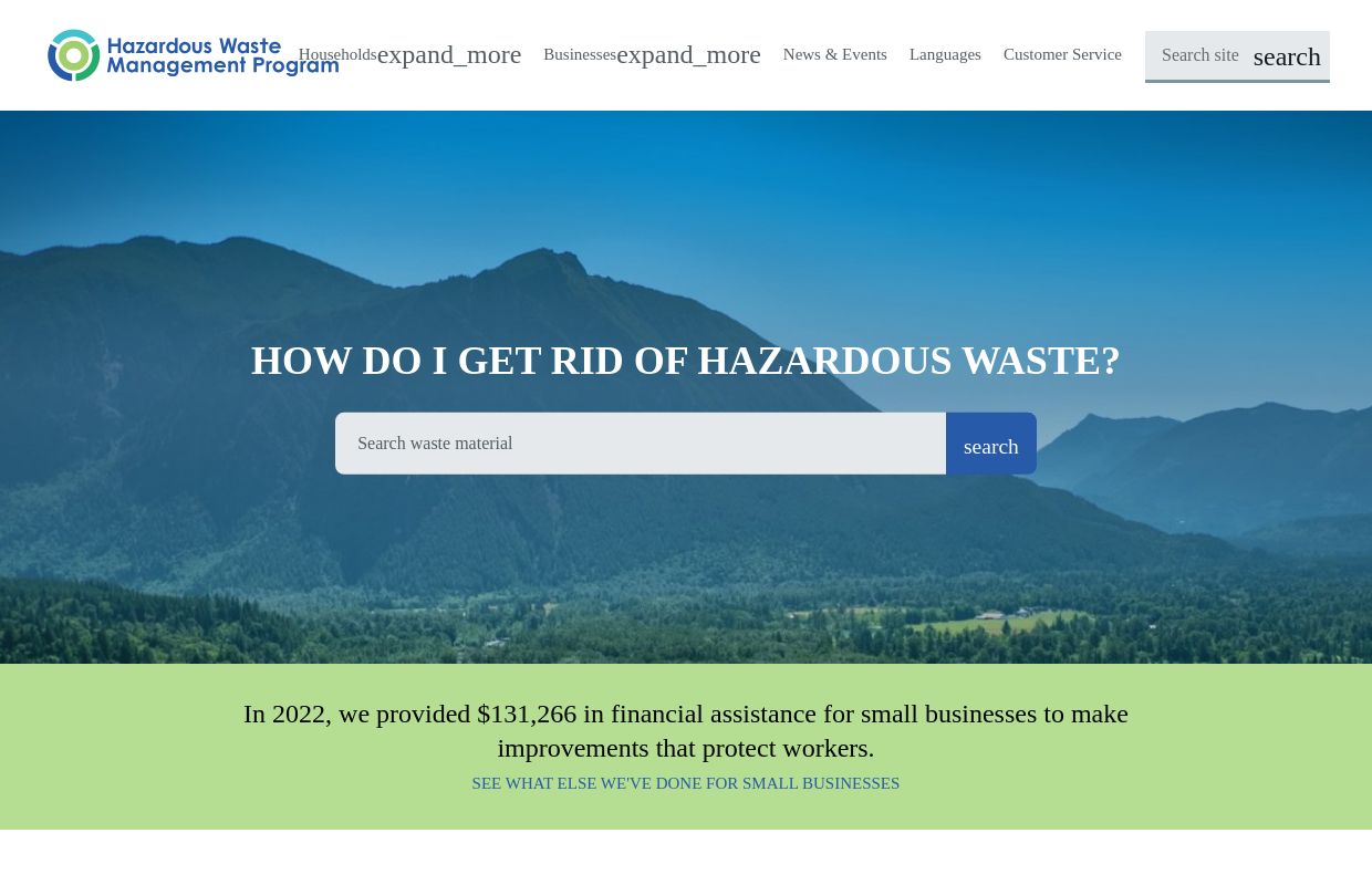 Home   | Hazardous Waste Management in King County, WA