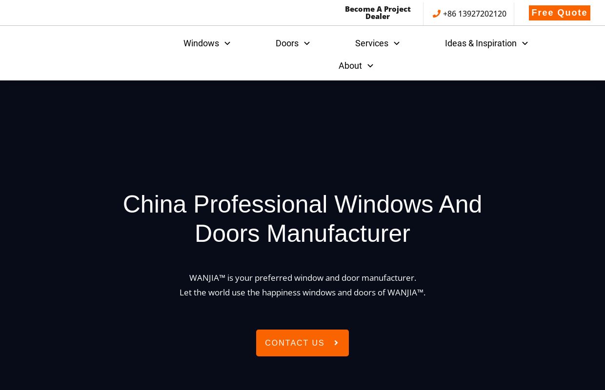 Window And Door Manufacturers - WANJIA Windows & Doors