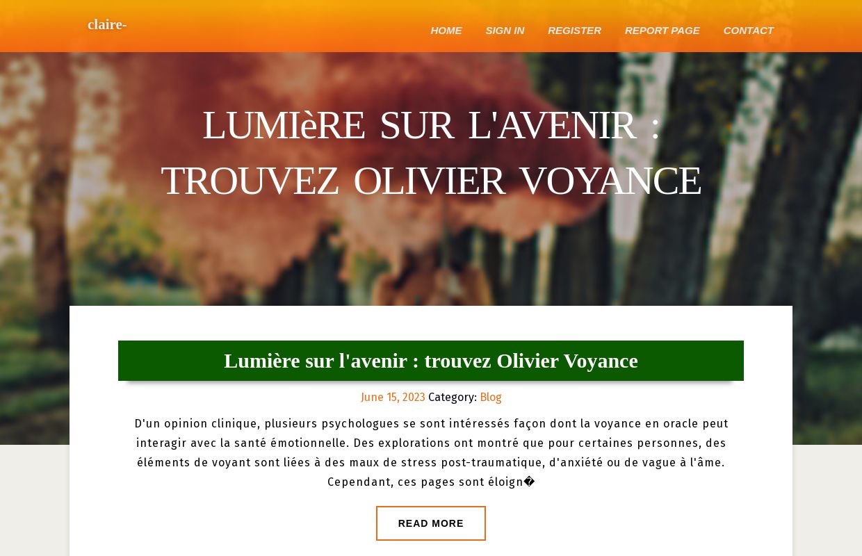 Lumière sur l'avenir : trouvez Olivier Voyance - homepage