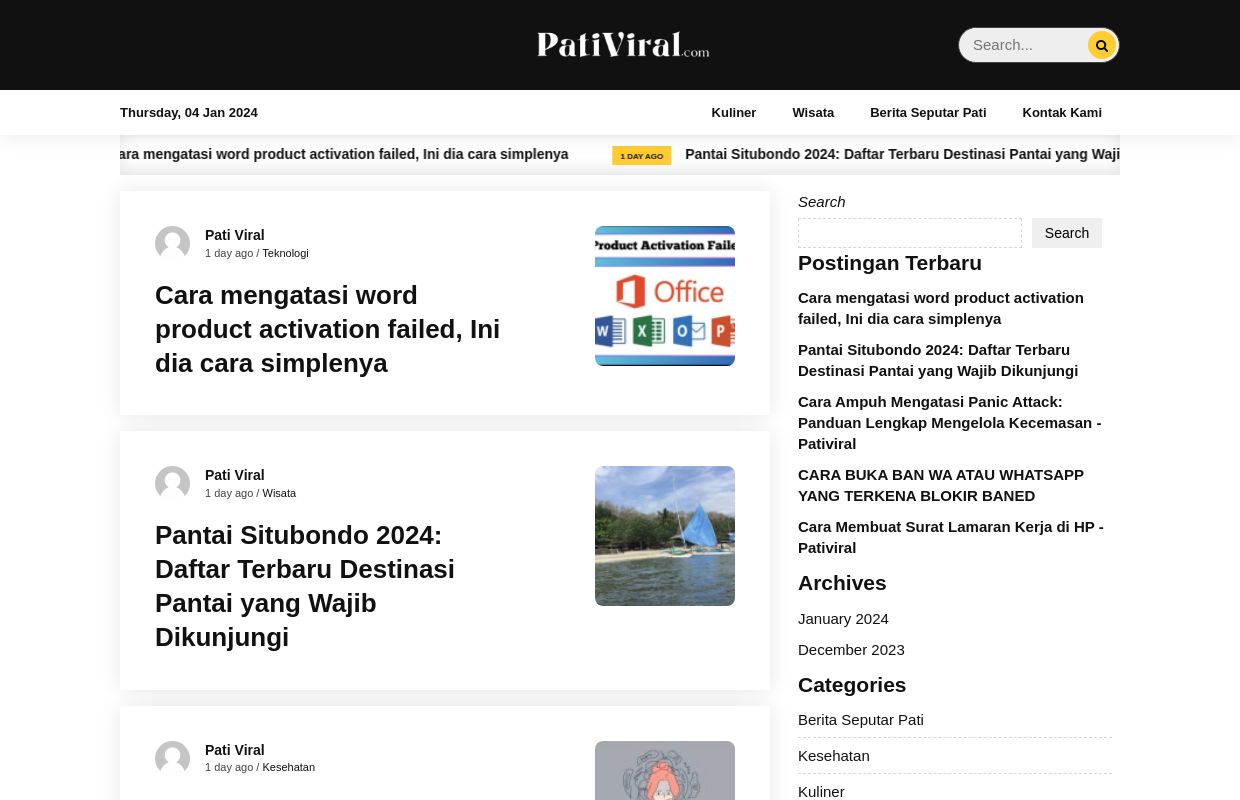 Pati Viral Terkini dan update hari ini -