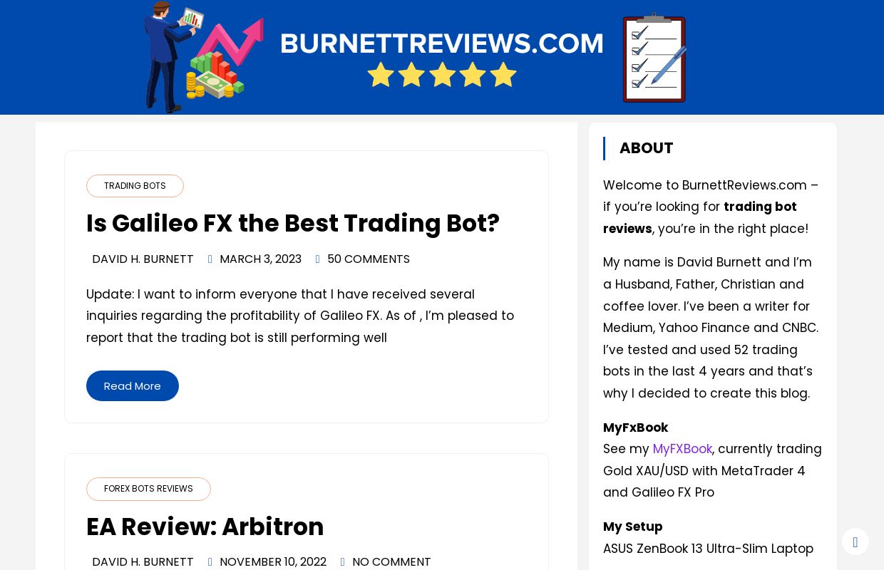 David Burnett Reviews - Trading Bots Reviews