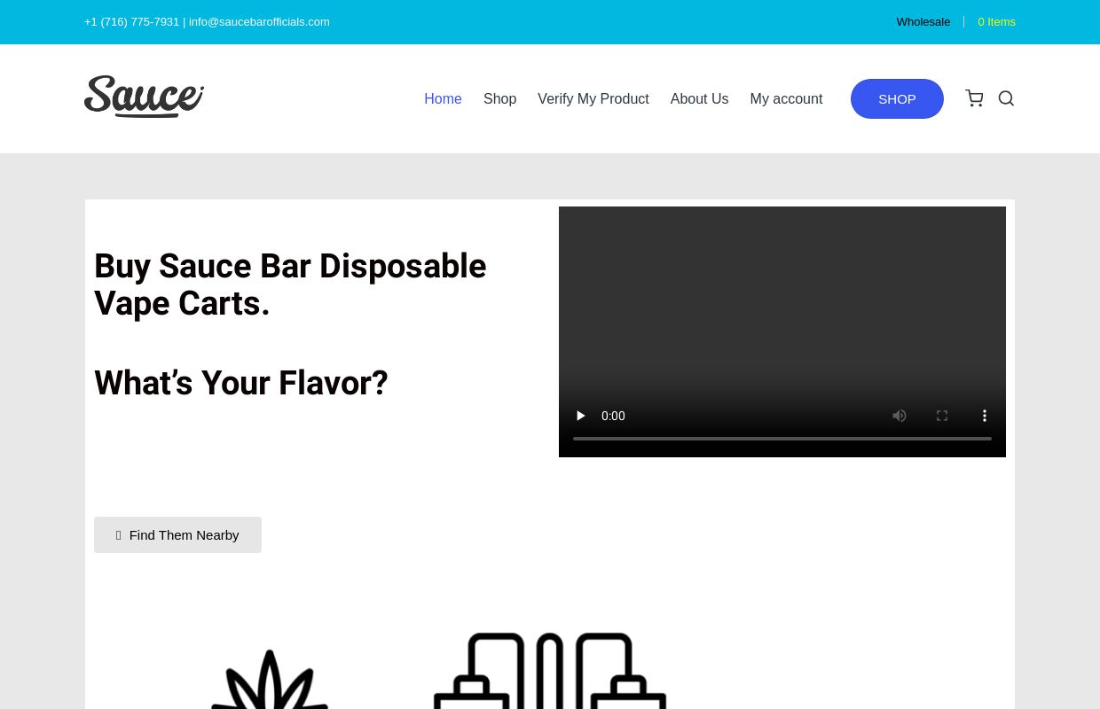 Buy Sauce Carts Vape Pens From The Official Sauce Bar Disposable