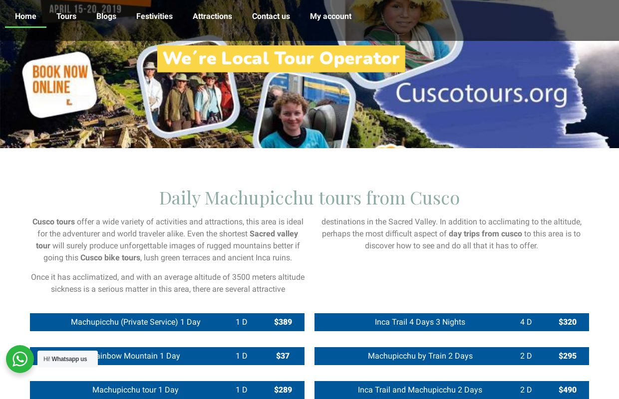 Cusco tours