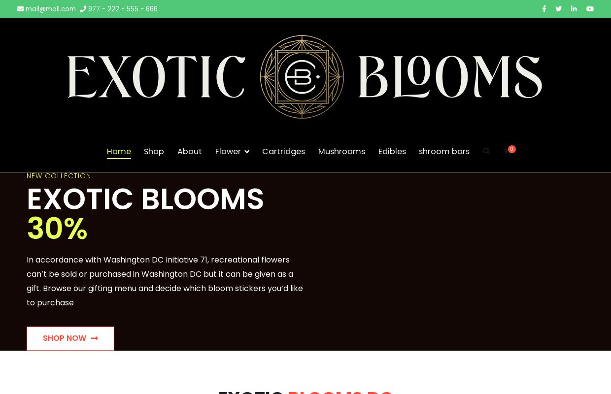 Exotic Blooms | #1 Dispensary in DC | Exotic Blooms Blends