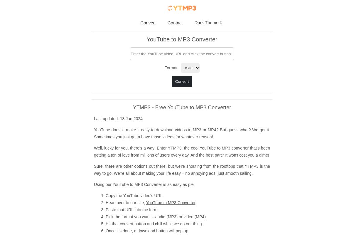 YTMP3 - YouTube to MP3 Converter