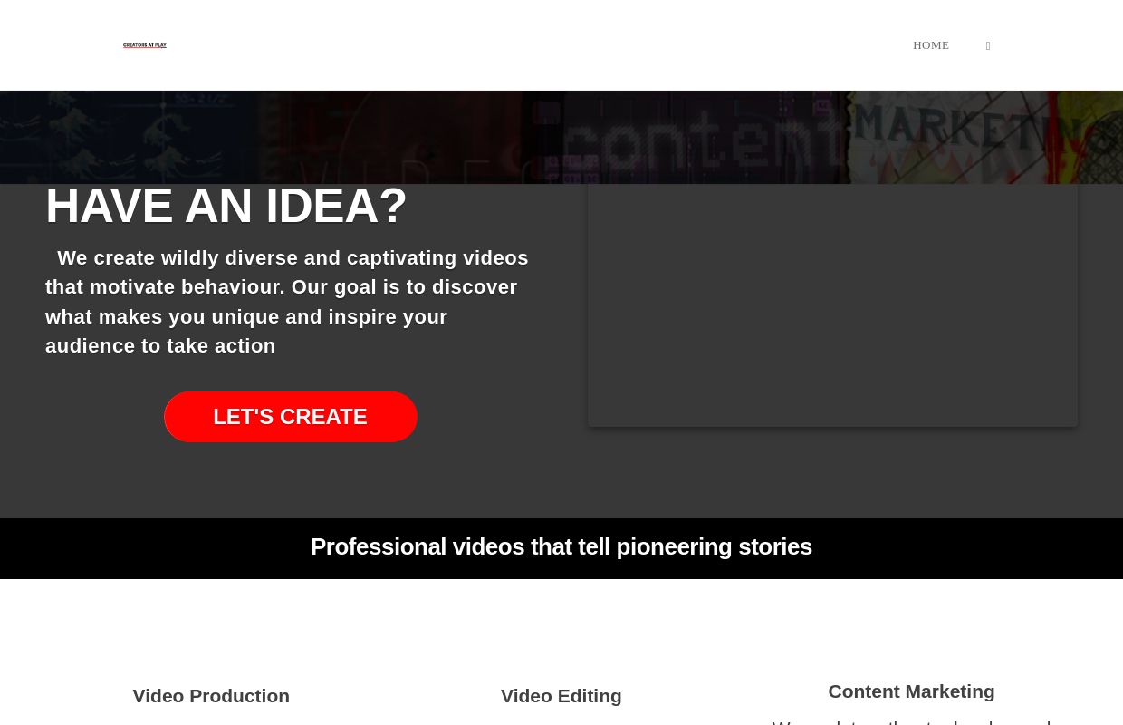 Video Production and Editing - Creators at Play