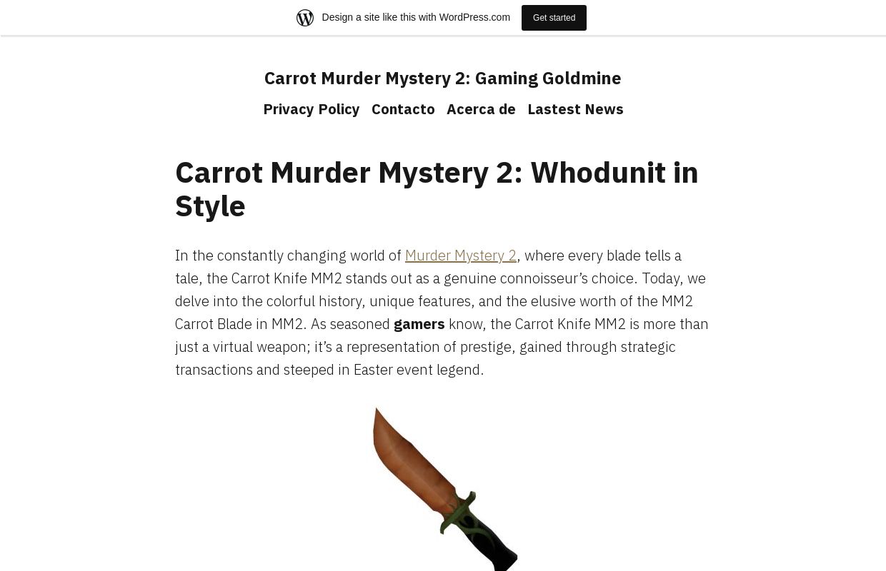 Carrot Murder Mystery 2: Gaming Goldmine