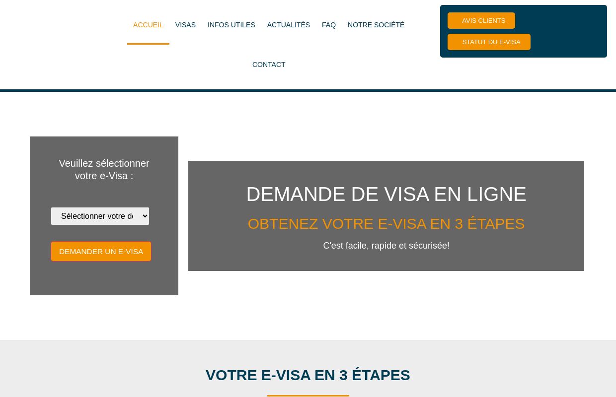 Demande de visa en ligne en 3 étapes simples | E-visa