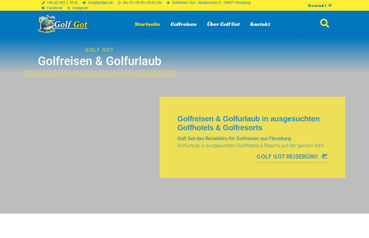 Golfreisen & Golfurlaub Got Flensburg - Golfreisen Got