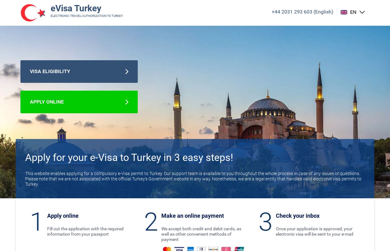 eVisa to Turkey - Application online for Turkish tourist visa.