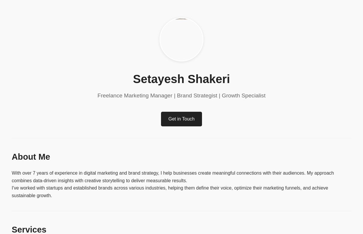 Setayesh Shakeri | Marketing Manager