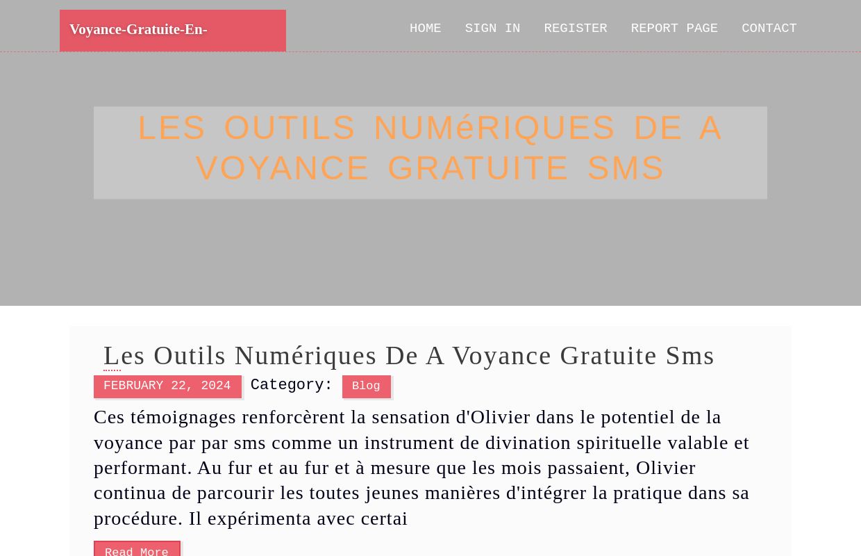 Les Outils Numériques de a voyance gratuite sms - homepage