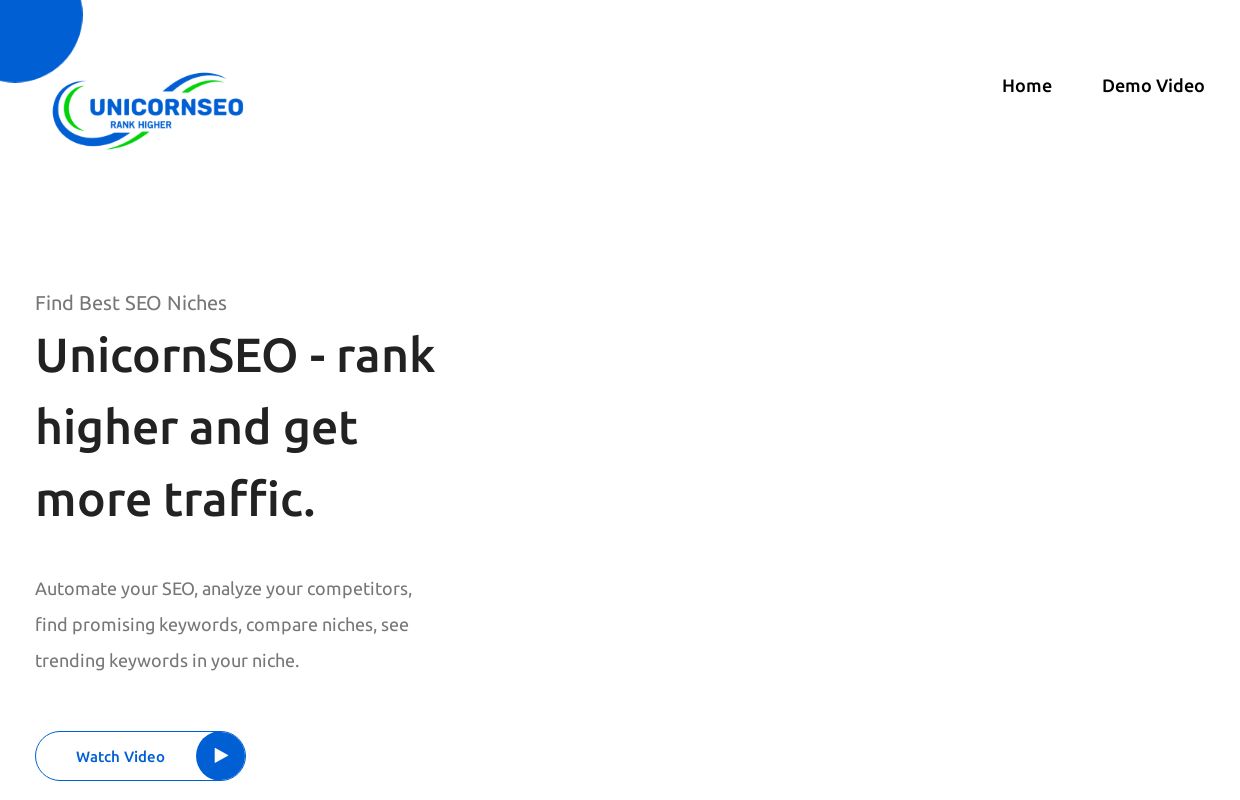 UnicornSEO - Keyword Tool, Niche Research, Automated SEO and Competitor Analysis, Best SEO Niches 1