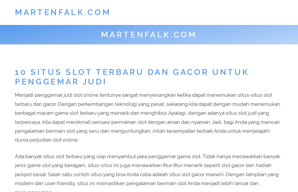 martenfalk.com – martenfalk.com