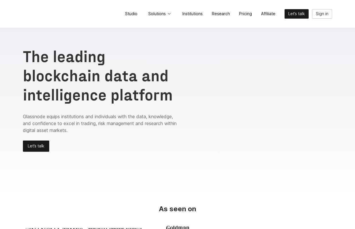 Glassnode - On-chain market intelligence