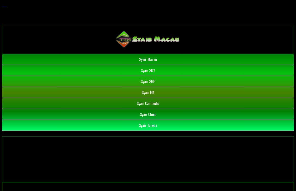 Forum Syair Macau - Syair Macau - Kode Syair Toto Macau Hari ini