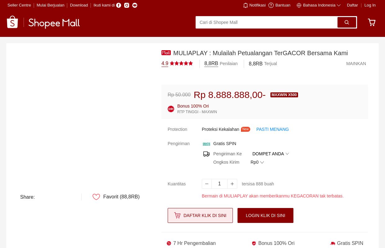 MULIAPLAY : Mulailah Petualangan Tergacor Bersama Kami