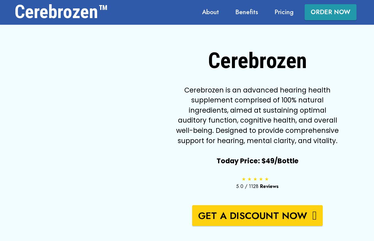 Cerebrozen™ | USA Official | #1 Hearing Supplement