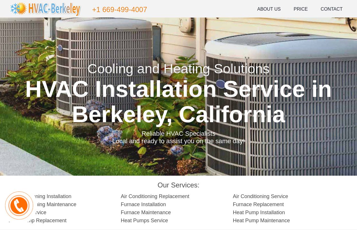 Air Conditioning, Heat Pump, Furnace Install in Berkeley, CA