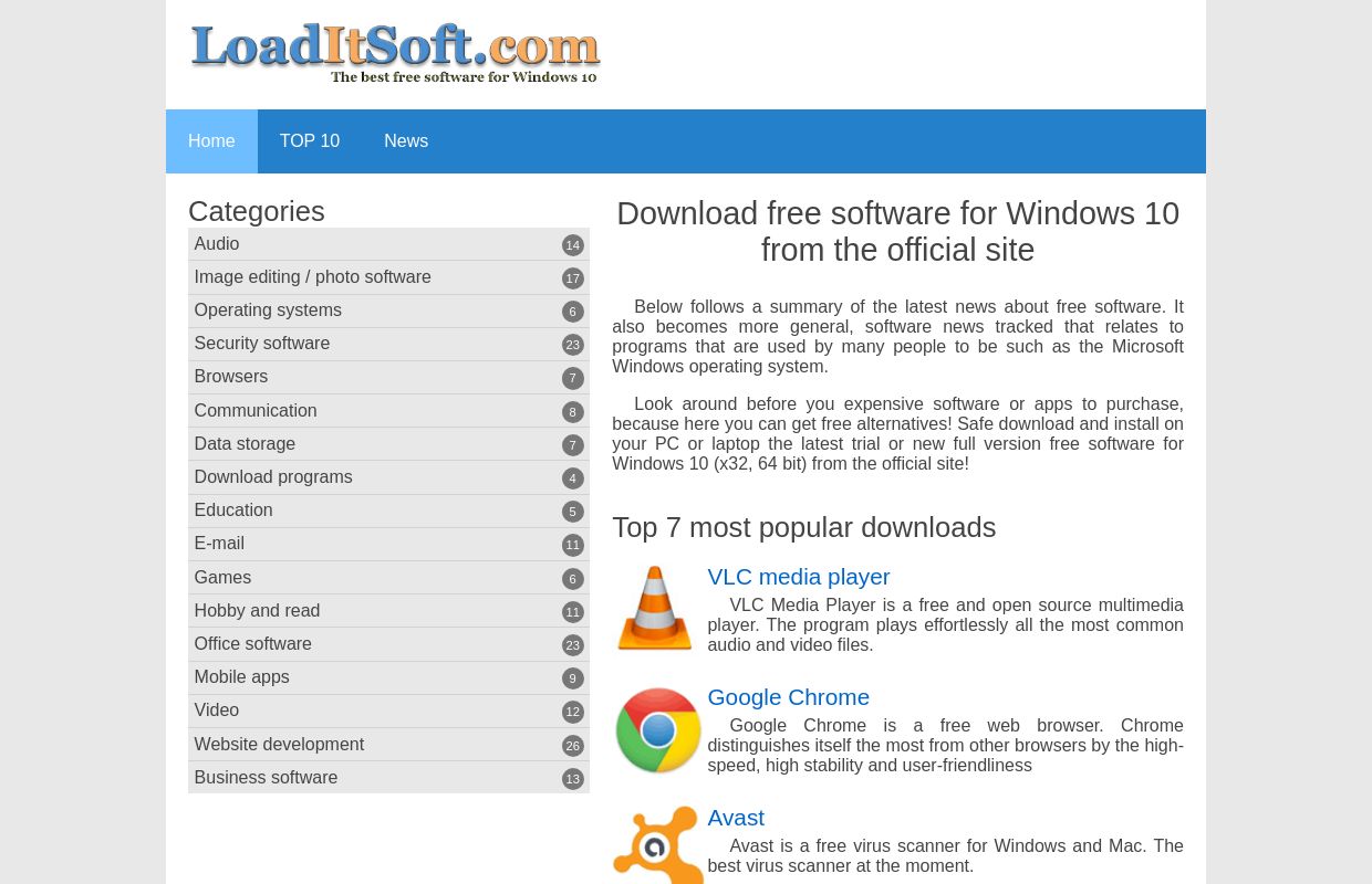Free download software for Windows 10