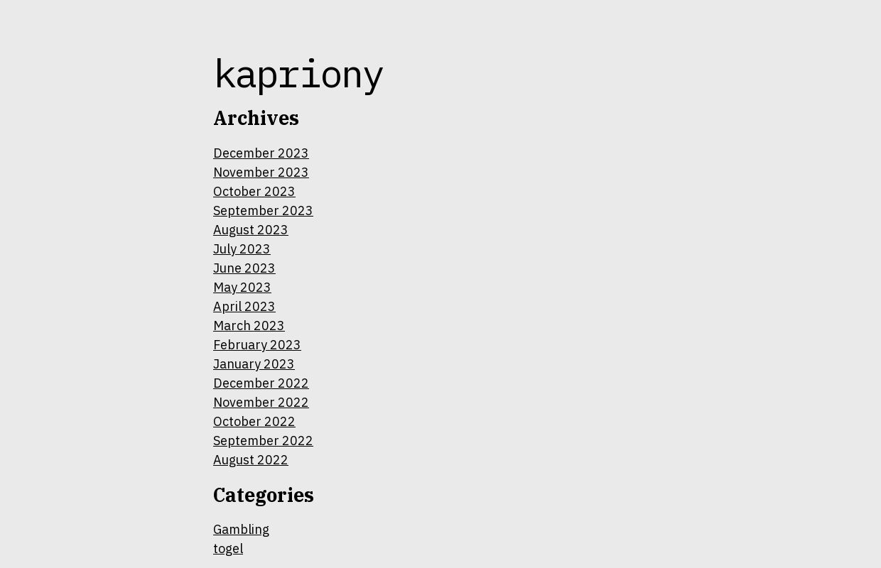 kapriony -