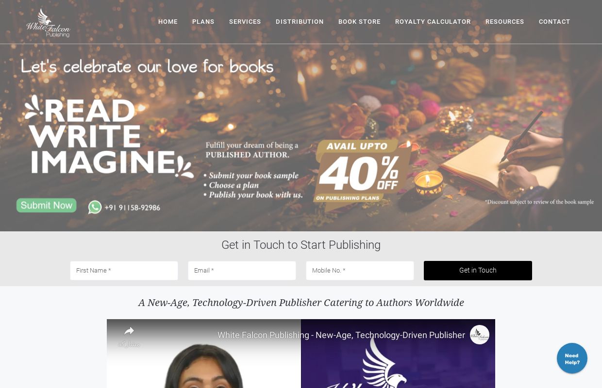 Self Book Publishing in India | White Falcon Publishing