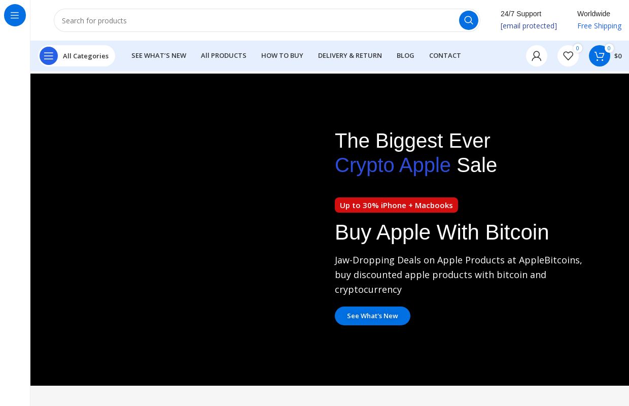 Apple Bitcoins | Buy Apple Products with Bitcoin and Crypto
