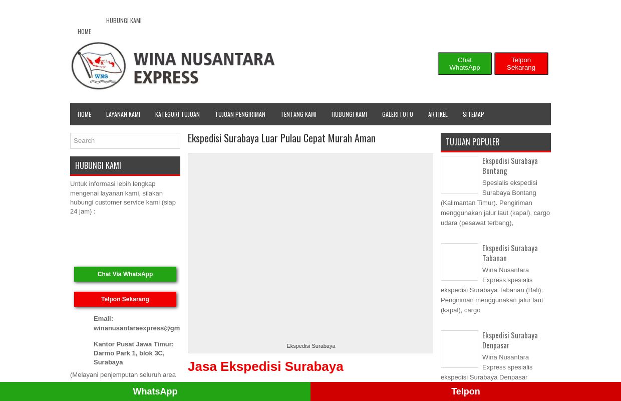 Ekspedisi Surabaya Luar Pulau Cepat Murah Aman