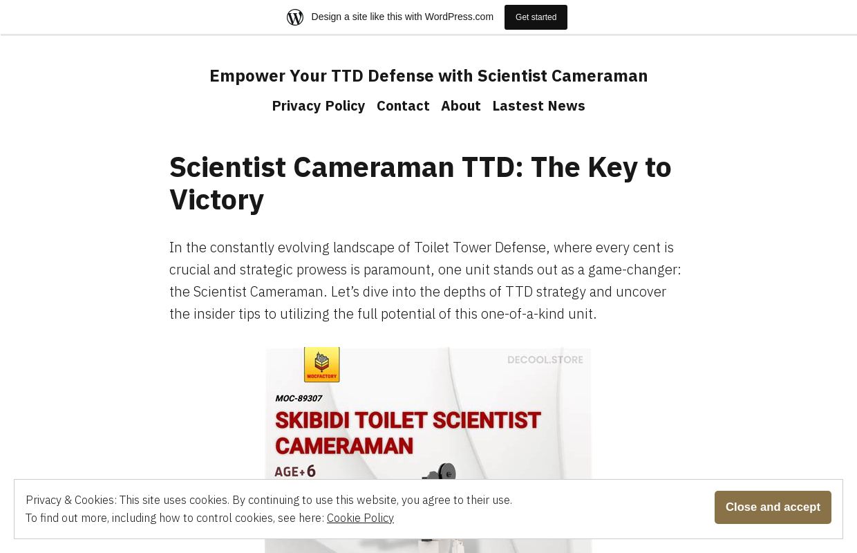 Empower Your TTD Defense with Scientist Cameraman