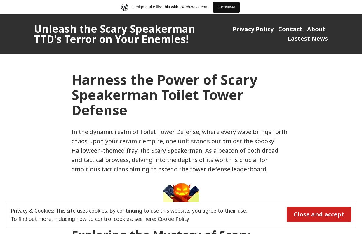 Unleash the Scary Speakerman TTD's Terror on Your Enemies!