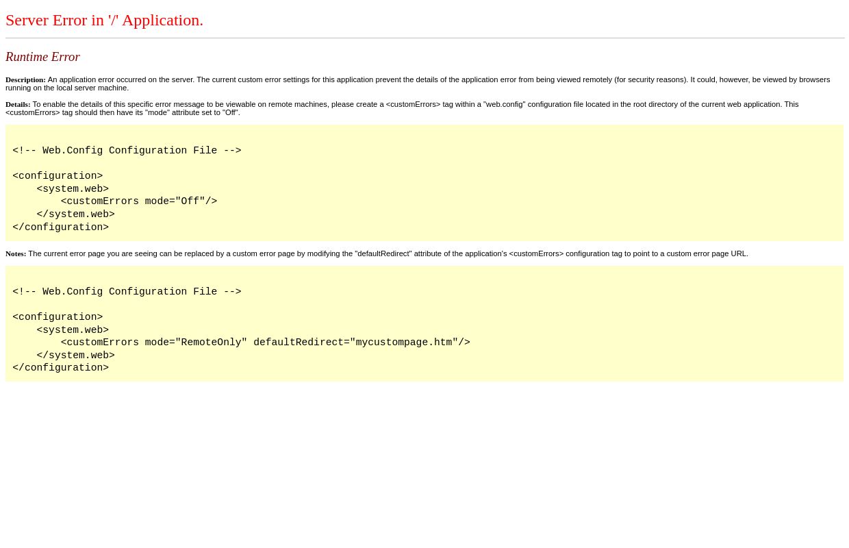 Runtime Error