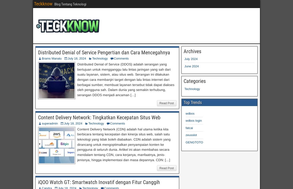 Teckknow - Blog Tentang Teknologi