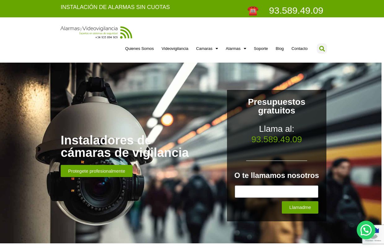 Cámaras de vigilancia - Instaladores cámaras de vigilancia