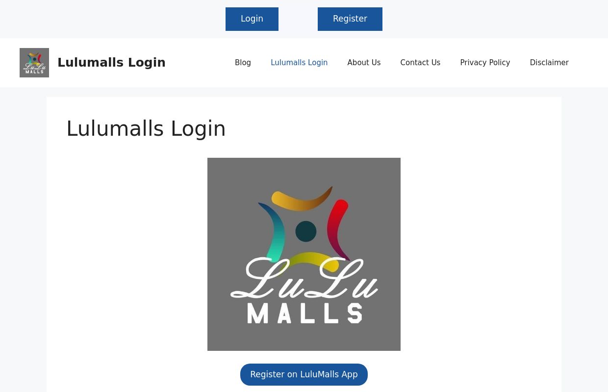 Lulumalls Login