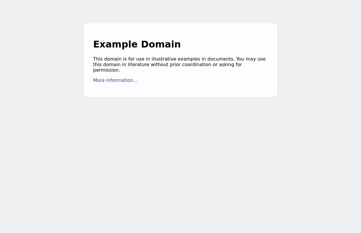 Example Domain