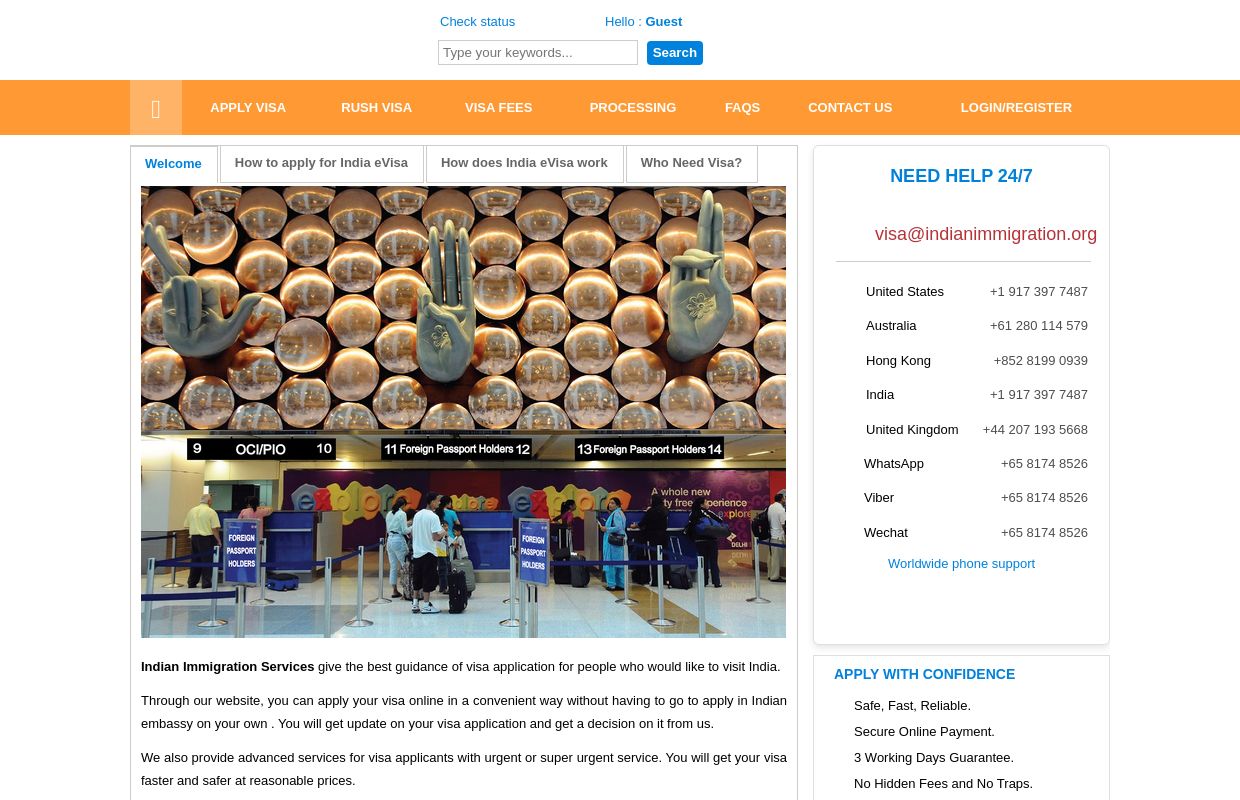 Obtain the Indian e Visa Online | Indian Immigration Services