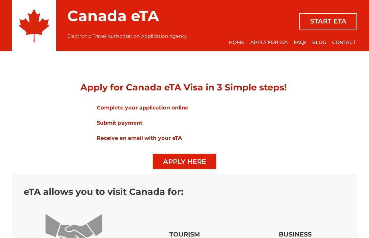 Apply for Canada eTA Visa | Online Application eTA for Canada - Canada eTA