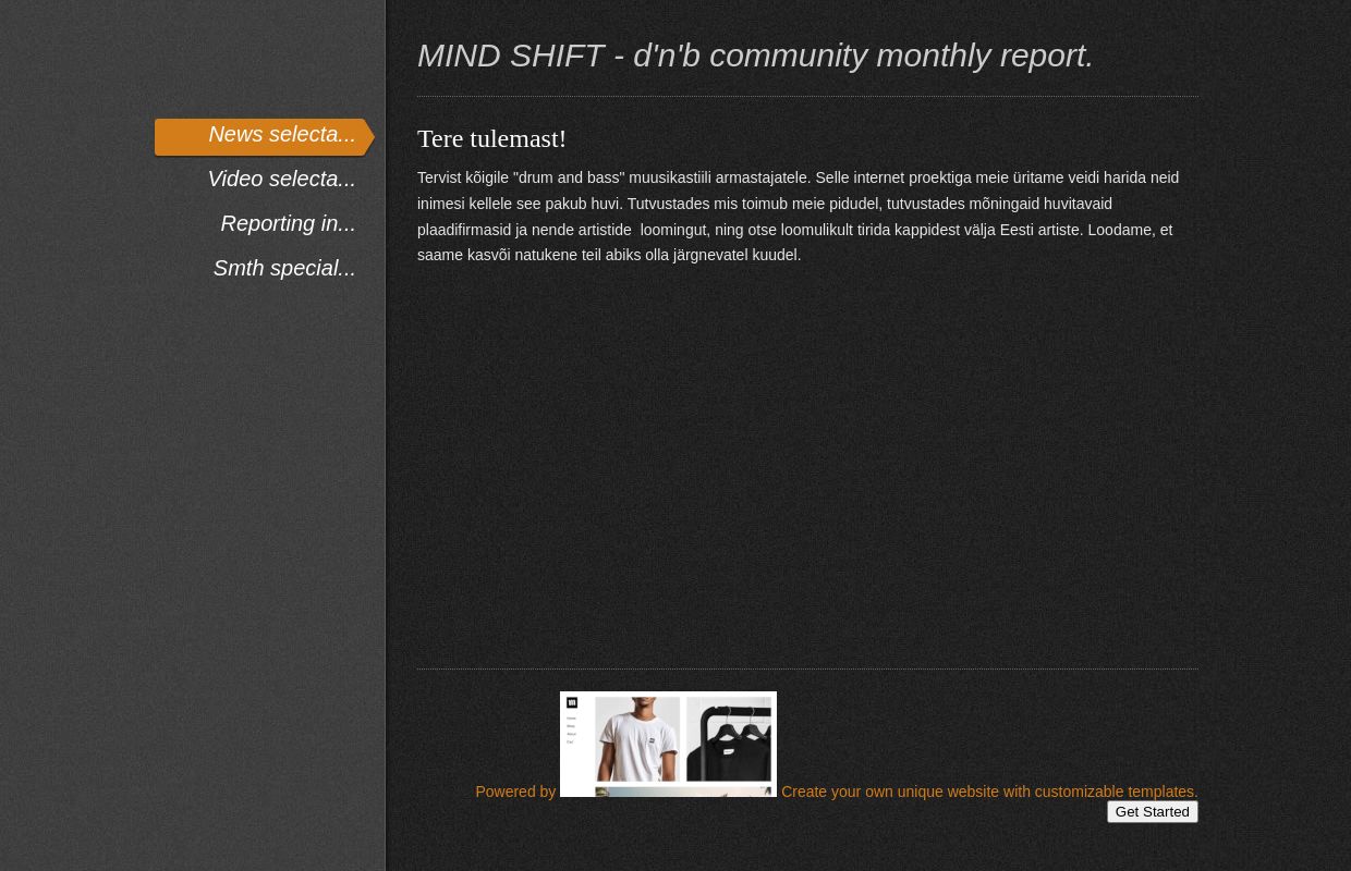  MIND SHIFT - d'n'b community monthly report. - News selecta...