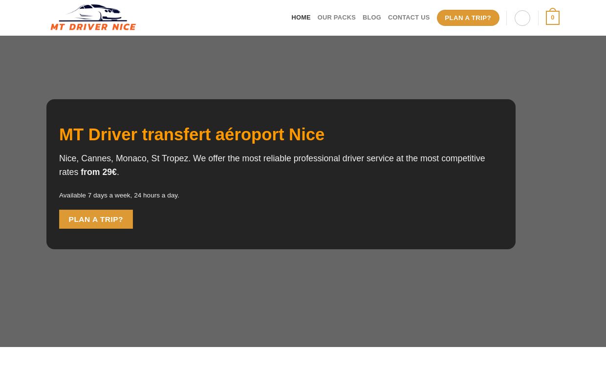 MT Driver transfert aéroport Nice