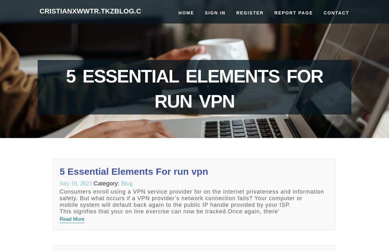 5 Essential Elements For run vpn - homepage