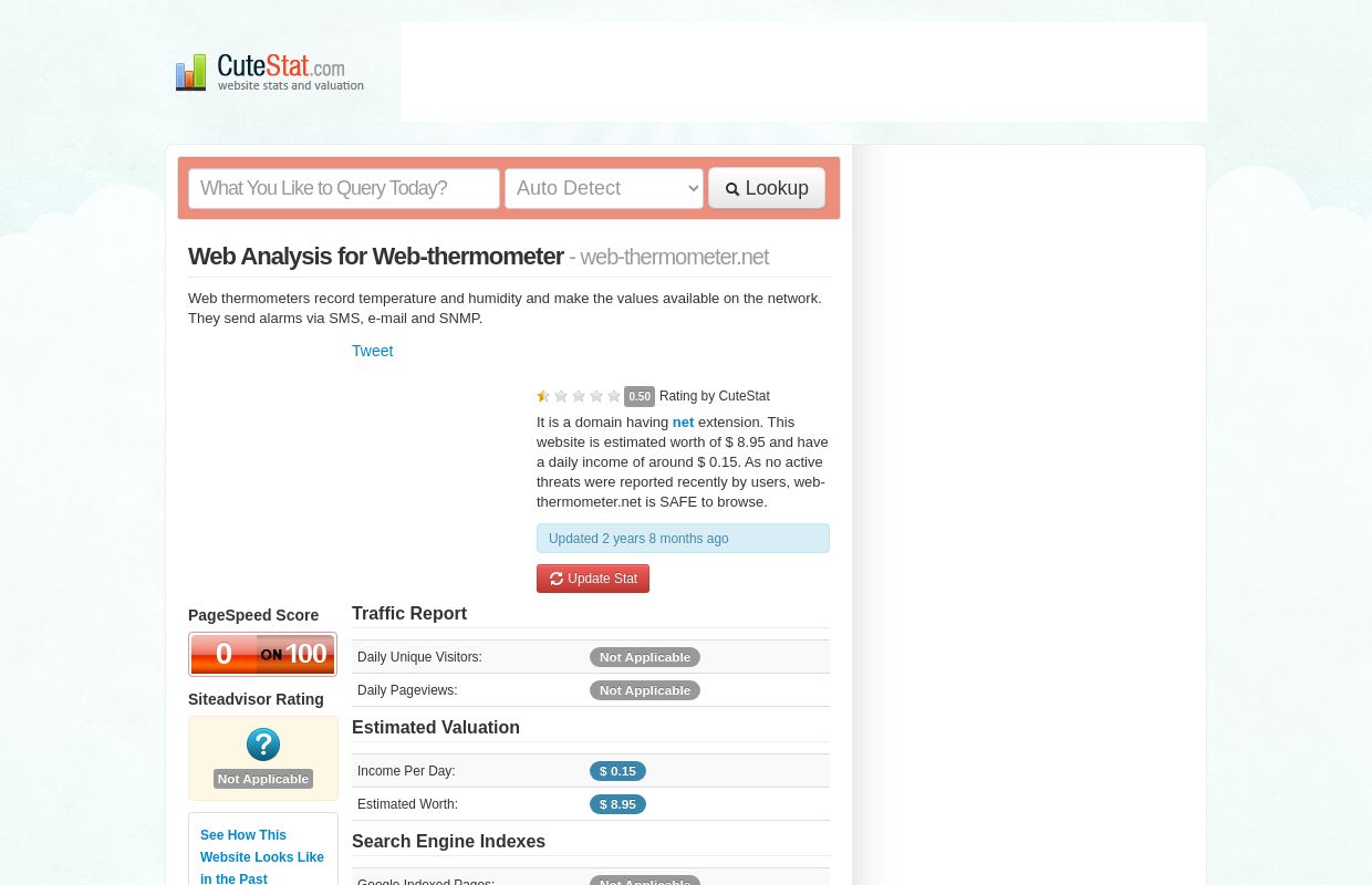 Web-thermometer : web-thermometer.net | Measure temperature and humidity in the network