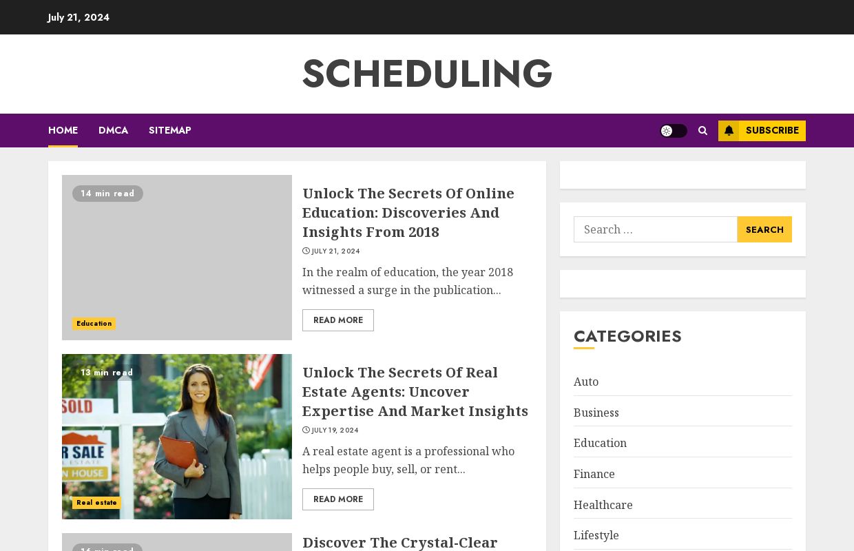 Scheduling
