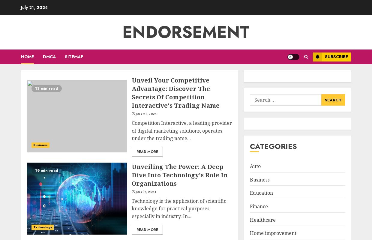 Endorsement