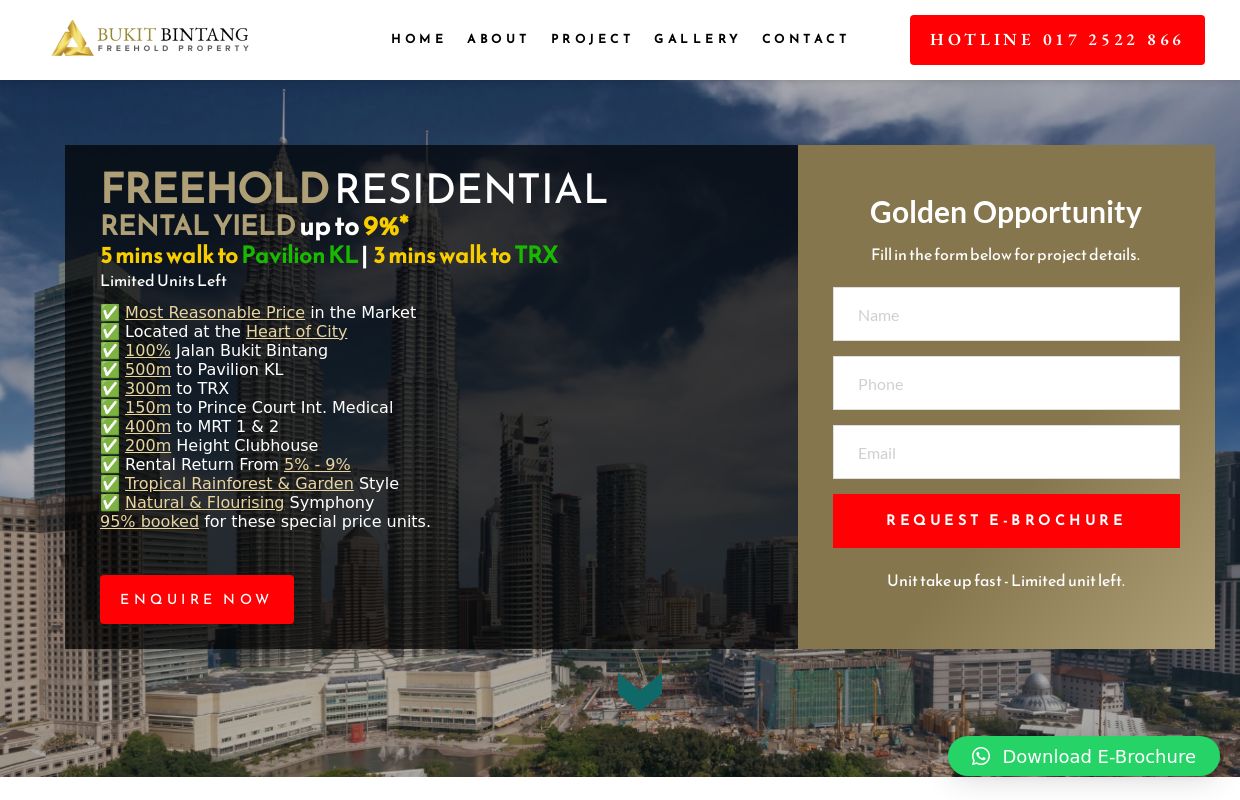 home - Bintang Suite | Bukit Bintang Freehold Property | Kuala Lumpur Property For SALE