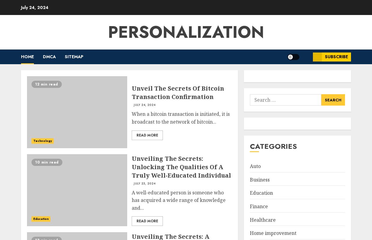 Personalization